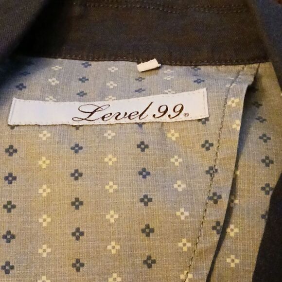 ANTHROPOLOGIE Level 99 Linen Grey Jacket - Picture 6 of 8